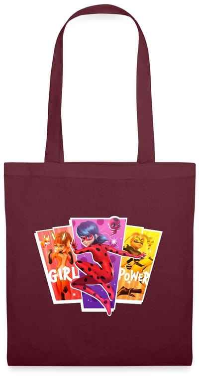 Miraculous Girl Power Ladybug Superheld Tas Van Stof Schoudertas