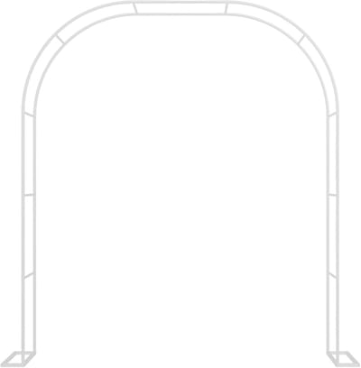 Metalen Tuinboog - Pergola Klimplant - Decoratieve Tuin - Roestwerende Coating - 35 Meter Hoog - Wit