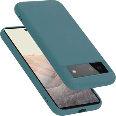 Cadorabo Hoesje geschikt voor Google PIXEL 6 in LIQUID GROEN - Beschermhoes gemaakt van flexibel TPU silicone Case Cover