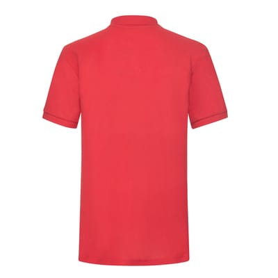 Fruit of the Loom Heren Polycotton Pique Zwaar Poloshirt (Rood)