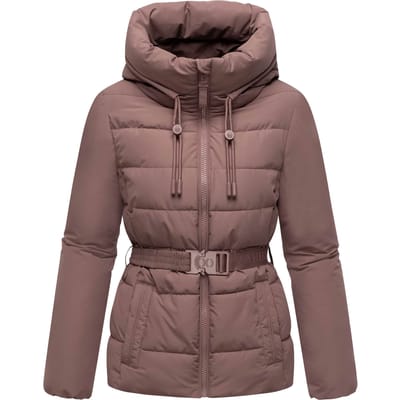 Marikoo dames winterjas Himee met tailleceintuur & magneetzakken