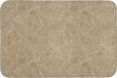 Badmat 90x60 cm - Antislip - Beige - Marmer - Witte aders - Badmatten voor badkamer - Badkamermat - Douchemat - Badkamer mat