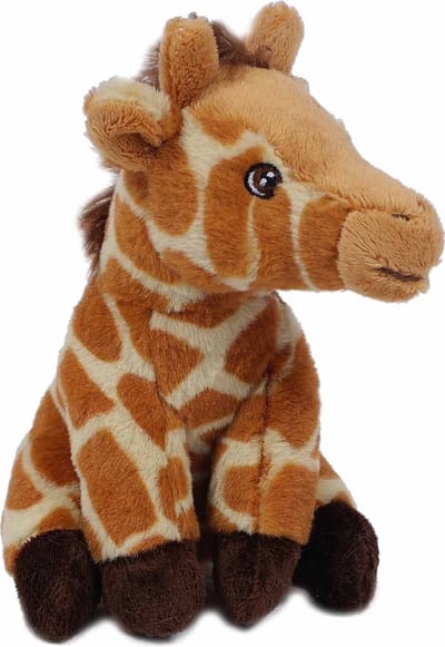 PIA Soft Toys - Pluche Knuffeldier giraf - 14 cm