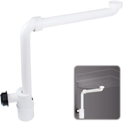 Dailygoods- Sifon 1 1/4 inch Ruimtebesparend - Geurafsluiter - Afvoerpijp - Onderhoudsvriendelijk - Duurzaam - Robuuste Materialen - Afvoersysteem