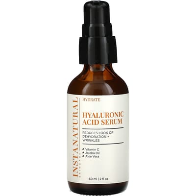 InstaNatural, Hyaluronzuurserum, 60 ml (2 fl oz) black