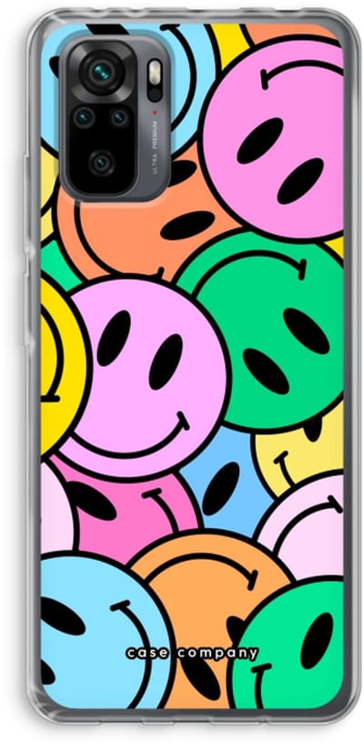 Case Company® - Hoesje geschikt voor Xiaomi Redmi Note 10 Pro hoesje - Smiley N°1 - Soft Cover Telefoonhoesje - Bescherming aan alle Kanten en Schermrand