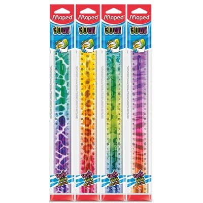 Liniaal Maped Twist 'n Flex Decor Animals 30cm assorti display à 20st