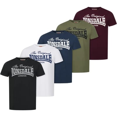 Lonsdale Fittonhill T-shirt Met Korte Mouwen 5 Eenheden L Man