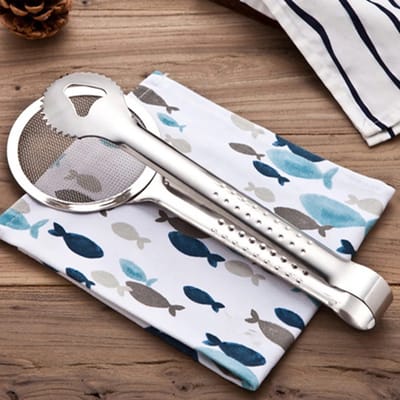 Clip Gebakken Voedsel Afdruiprek Olie-Salade Zeef Klem Koekenpan Scoop Clips- Afvoer Keuken Pollepel Koken -Handvat Metalen Hot Tools - Accessoires