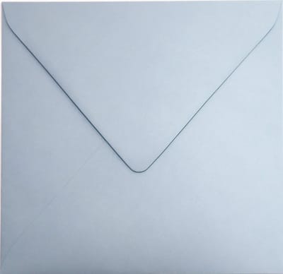 Gladde blauwe enveloppen A5 - 153 x 153 mm - 25 stuks - NK natgelijmde - 120 gram - Malmero - Netuno