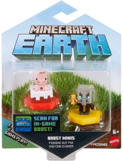 Minecraft Earth Boost Mini Figure (Pigging Out Pig + Undying Evoker)