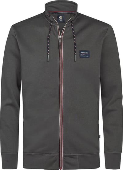 Petrol Industries M-3050-swc306 Sweatshirt Met Rits Grijs 2XL Man