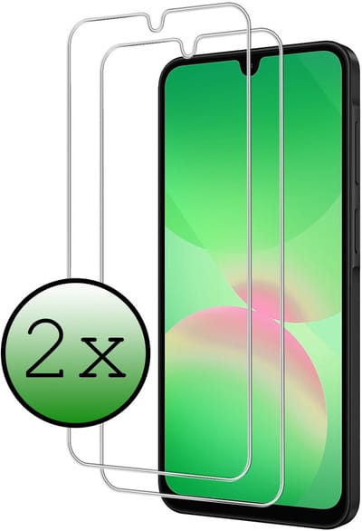 Screenprotector - 2 Stuks Geschikt voor Samsung Galaxy A26 - Extra Sterk - Beschermglas - Gehard Glas - Tempered Glass - Screen Protector