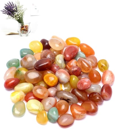 500 g Natuurlijke Agaat Edelstenen voor Kinderen, 10-20 mm, Kleurige Trommelstenen voor Decoratie en Speelgoed, Ideaal voor Schatzoeken en Aquarium Versiering