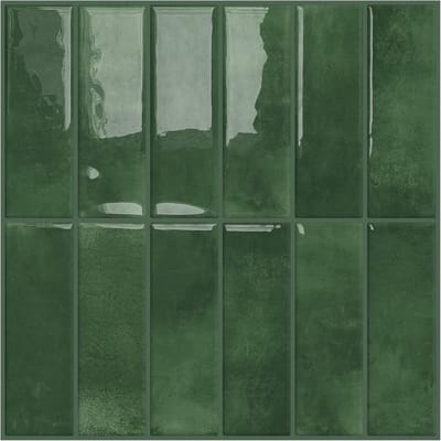 10 Stuks - Plaktegels - Muurstickers - Zelfklevende Tegels - 3D Muurstickers Keuken - Tegelsticker - Watervast - Oliebestendig - Plaktegels Keuken, Vloer, Badkamer - 29 x 22.9 cm - Mosgroen