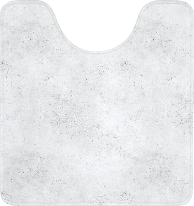 WC mat met uitsparing 55x60 cm - Antislip - Lichtgrijs - Betonstructuur - Subtiel - Toiletmat met uitsnijding - Vloermat - Douchemat - Toilet tapijt - Toiletmatten