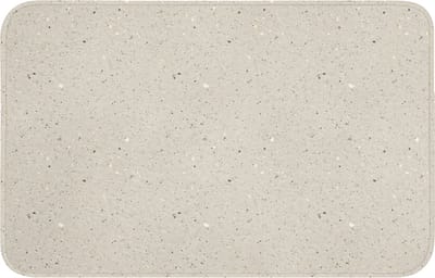 WC mat 80x50 cm - Antislip - Lichtbeige - Terrazzo - Grijs - Toiletmat - Vloermat - Douchemat - Toilet tapijt - Toiletmatten