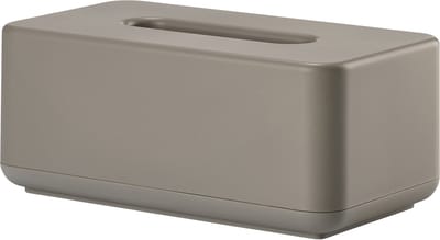 Zone Denmark Ume Tissuebox – Tissue Houder – Tissuedoos – Opbergdoos voor Tissues – Woonkamer en Badkamer Accessoires – Scandinavisch Design – Taupe – 25,6 × 14 × 10,7 cm