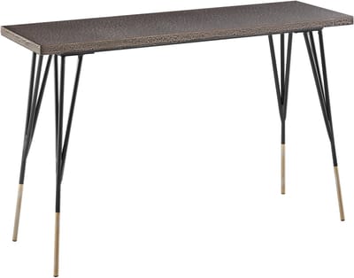 Clinch-Consoletafel - 120 cm - Zwart Metaal