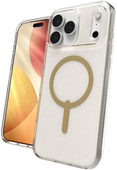 ZAGG Milan Snap Hoesje Geschikt voor Apple iPhone 17 Pro - Back Cover Compatibel met MagSafe - Gerecycled Materiaal - Grafeen - Goud
