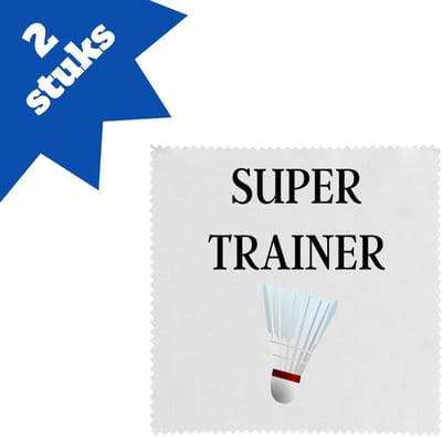 Akyol - super trainer brillendoekjes - Sport - coach - badminton - trainer - geschenk - verjaardag - love gift - 17,8 bij 17,8 cm - 2 stuks