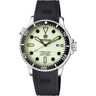 Deep Blue Master 1000 II MSTR442YELFULLLUM Heren Horloge 44MM 30 ATM