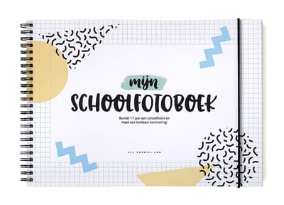 Schoolfotoboek A4 Klassenfoto album Jongens Fotoalbum schooljaren schooljarenboek met ringband en softcover