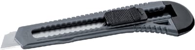 Afbreekmes Groot Model 18mm grijs Plastic 5 stuks