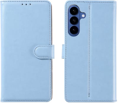 Hoesje Geschikt Voor Samsung Galaxy A37 Hoesje Blauw - met Pasjeshouder – bookcase Portemonnee - Walletcase - Portemonneehoes