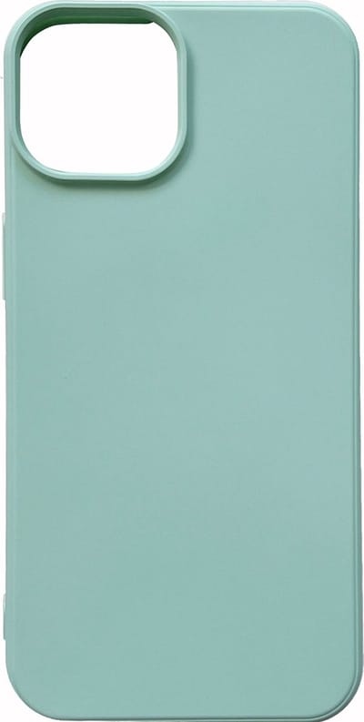 Casemania Hoesje Geschikt voor Apple iPhone 14 - Turquoise - Microfiber Siliconen Back Cover
