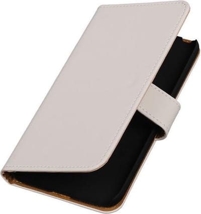 Wit Effen booktype cover hoesje voor LG G5