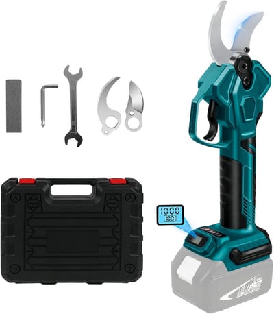 Elektrische Snoeischaar 18V - Draadloze Accu Snoeischaar met LCD-scherm - Tuinsnoeischaar voor Bomen, Struiken en Fruitbomen