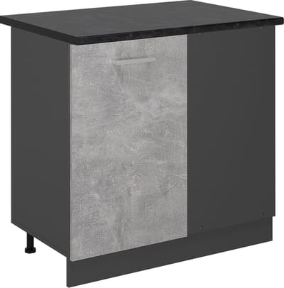 Vicco R-Line Hoekkast – 86 cm, WB Antraciet Beton