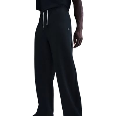 Nike Therma-FIT geborstelde basketbalbroek met open zoom voor heren Standard Issue - Zwart- Heren, Zwart XXL