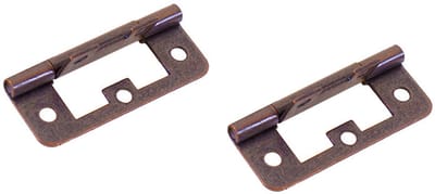 Scharnier Vlak Brons 63x25mm 2st.