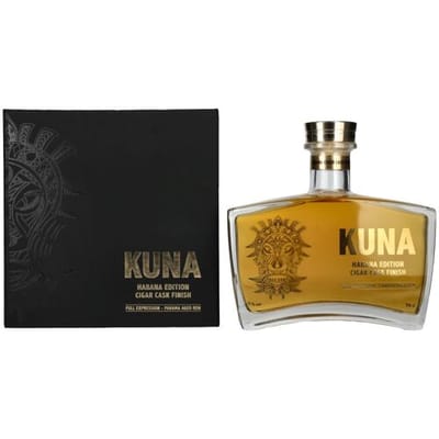 Kuna Ron Kuna Panama Aged Ron Habana Edition Cigar Cask Finish 42% Vol. 0,7l in geschenkverpakking