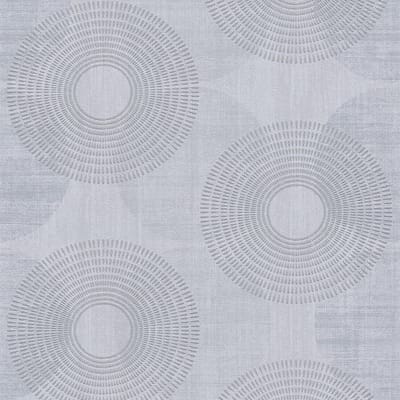 Grafisch behang Profhome 378321-GU vliesbehang licht gestructureerd met grafisch patroon glinsterend grijs 5,33 m2