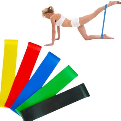 CHPN - Weerstandbanden - Weerstandbandenset - 5 stuks - Verschillende maten - Krachttraining - Fitnessbanden - Workout banden - Sportbanden