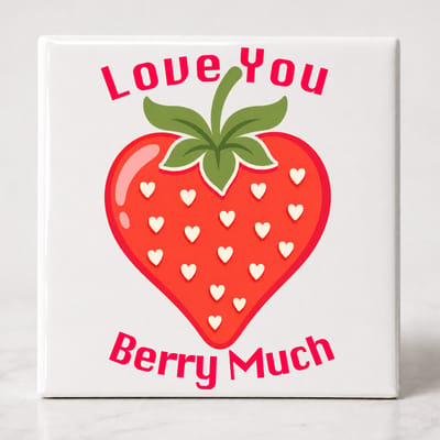 Tegel spreuk Love you Berry Much