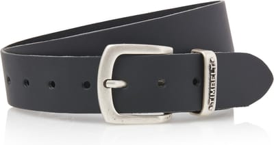 Timbelt 4cm echt lederen zwarte riem - heren riem / dames riem - zwart - jeansriem - Riemmaat 95 cm - Totale lengte riem 110 cm
