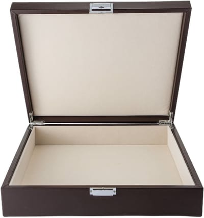 Emilie collection - opbergdoos - bruin - luxe opbergkist voor sieraden en accessoires - maat large