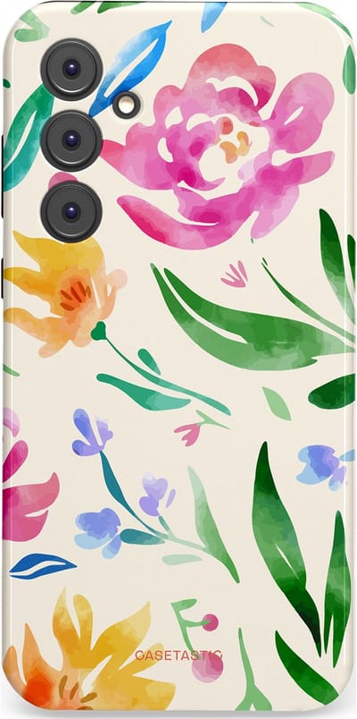 Casetastic Hoesje Geschikt voor Samsung A35 - Stijlvolle Beschermende Duo-layer Case - Waterflora