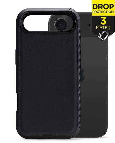 Mobilize Hoesje geschikt voor Apple iPhone Air Telefoonhoesje Hardcase | Mobilize Defender Backcover Shockproof | Schokbestendig iPhone Air Telefoonhoesje | Anti Shock Proof - Zwart