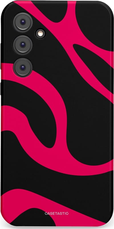 Casetastic Hoesje Geschikt voor Samsung A35 - Stijlvolle Beschermende Duo-layer Case - Hotpink Camoprint