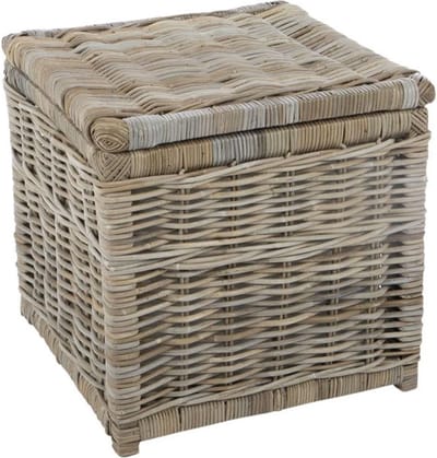 Rotan Opbergmand Lio - Grey - 50x50x50 cm - Vierkant