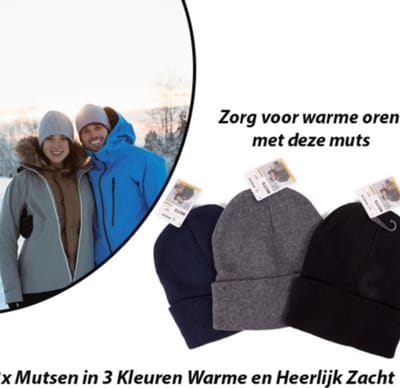 Benson Warme beanie muts - One size - Kleurmix - Assorti