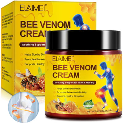 Elaimei Bee Venom Cream – Bijengif Massagecrème 120 g – Verzorgende Lichaamscrème voor Massage