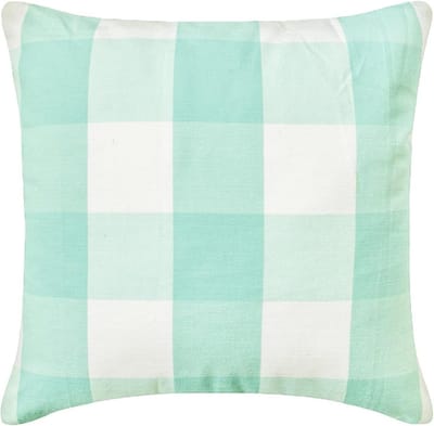 Decoratieve Kussens - Kussenhoezen - Bank Decoratie - Handgemaakt Design - 65x65 cm - Aqua Blauw