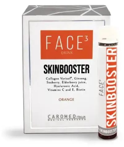 Caromed Italia Skinbooster Face³ Sinaasappeldrank 9 x 25 ml
