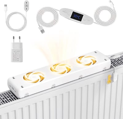 Energiebesparende Radiator Ventilator voor Efficiënte Warmteverdeling - Stil en Eenvoudig Montage